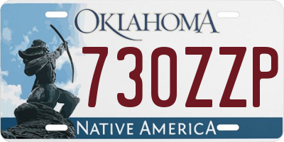 OK license plate 730ZZP