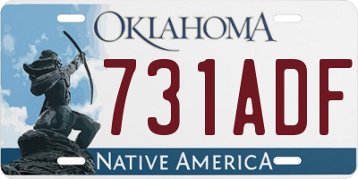 OK license plate 731ADF