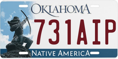 OK license plate 731AIP