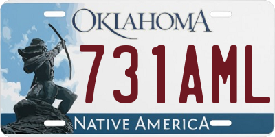 OK license plate 731AML