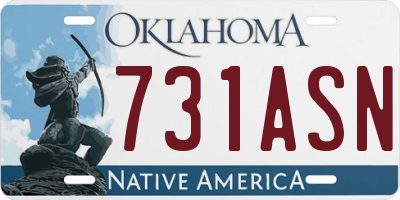 OK license plate 731ASN