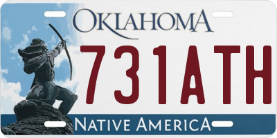 OK license plate 731ATH