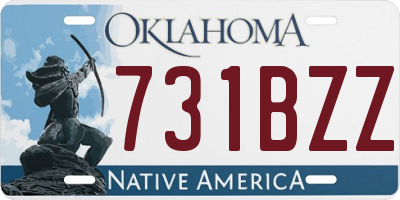 OK license plate 731BZZ