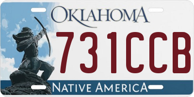 OK license plate 731CCB