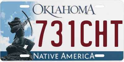 OK license plate 731CHT