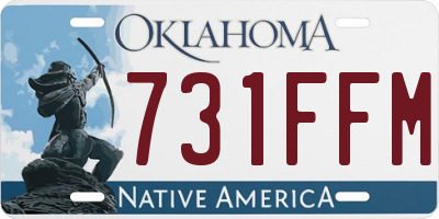 OK license plate 731FFM