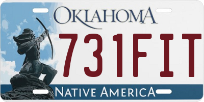 OK license plate 731FIT
