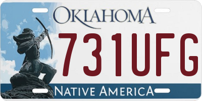 OK license plate 731UFG