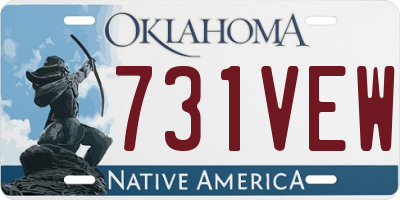 OK license plate 731VEW