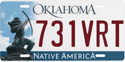 OK license plate 731VRT