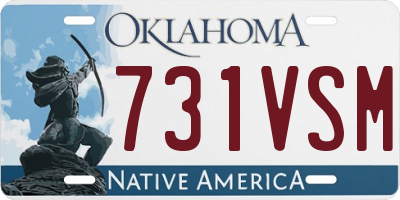 OK license plate 731VSM