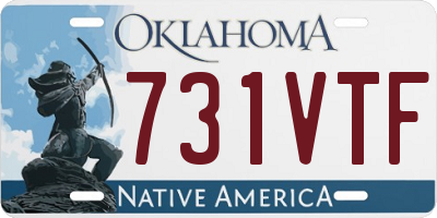 OK license plate 731VTF
