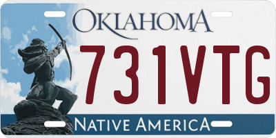 OK license plate 731VTG