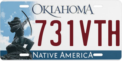 OK license plate 731VTH