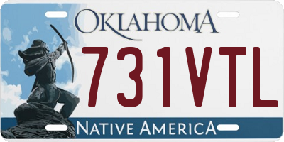 OK license plate 731VTL