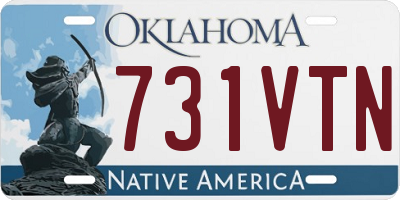 OK license plate 731VTN