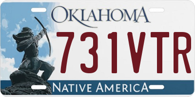 OK license plate 731VTR
