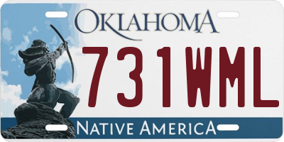 OK license plate 731WML