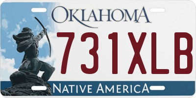 OK license plate 731XLB
