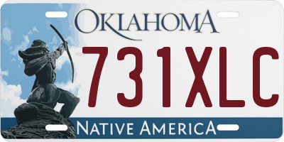 OK license plate 731XLC