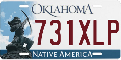 OK license plate 731XLP