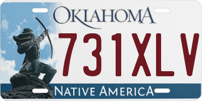 OK license plate 731XLV