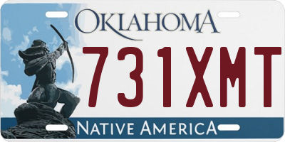 OK license plate 731XMT