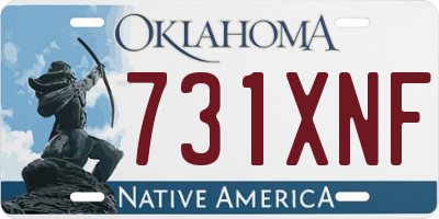 OK license plate 731XNF