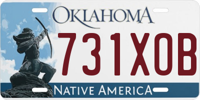 OK license plate 731XOB