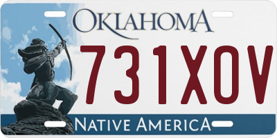 OK license plate 731XOV
