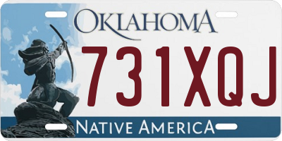 OK license plate 731XQJ
