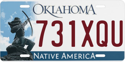 OK license plate 731XQU