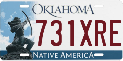OK license plate 731XRE
