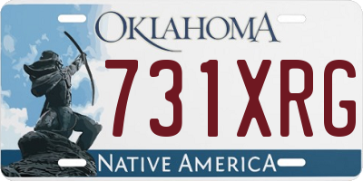 OK license plate 731XRG