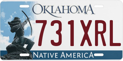 OK license plate 731XRL
