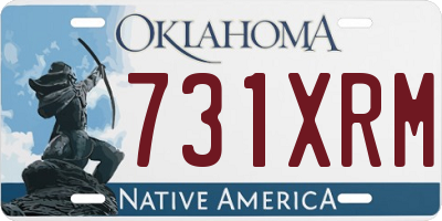 OK license plate 731XRM