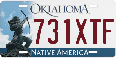 OK license plate 731XTF