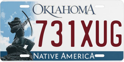 OK license plate 731XUG
