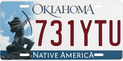 OK license plate 731YTU