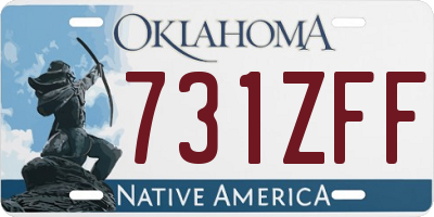 OK license plate 731ZFF
