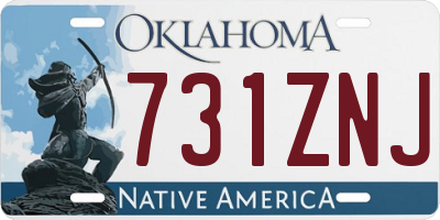 OK license plate 731ZNJ