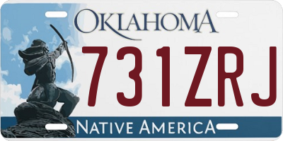 OK license plate 731ZRJ