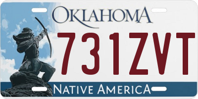 OK license plate 731ZVT