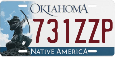 OK license plate 731ZZP