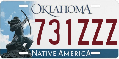 OK license plate 731ZZZ