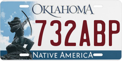 OK license plate 732ABP