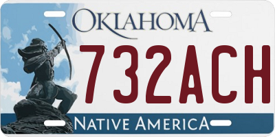 OK license plate 732ACH