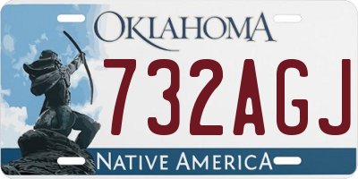 OK license plate 732AGJ
