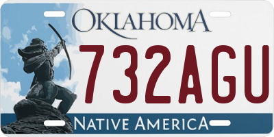 OK license plate 732AGU