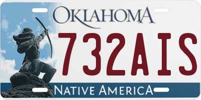 OK license plate 732AIS